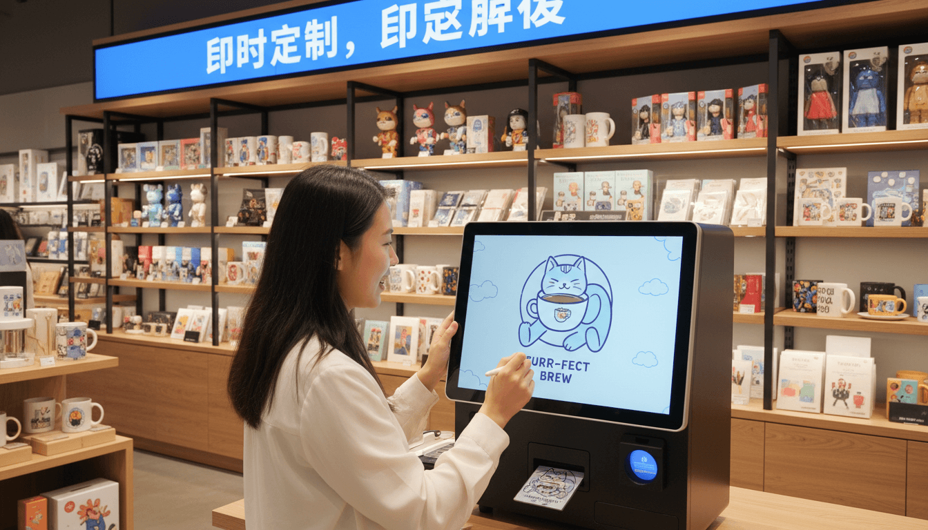 潮玩店如何用AI文创定制设备实现即时变现？从设备选型到落地全攻略
