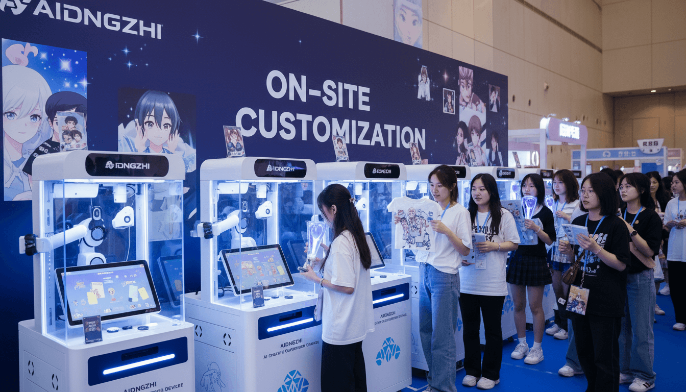 爱定智AI文创定制助力粉丝见面会，现场制作应援周边成新趋势
