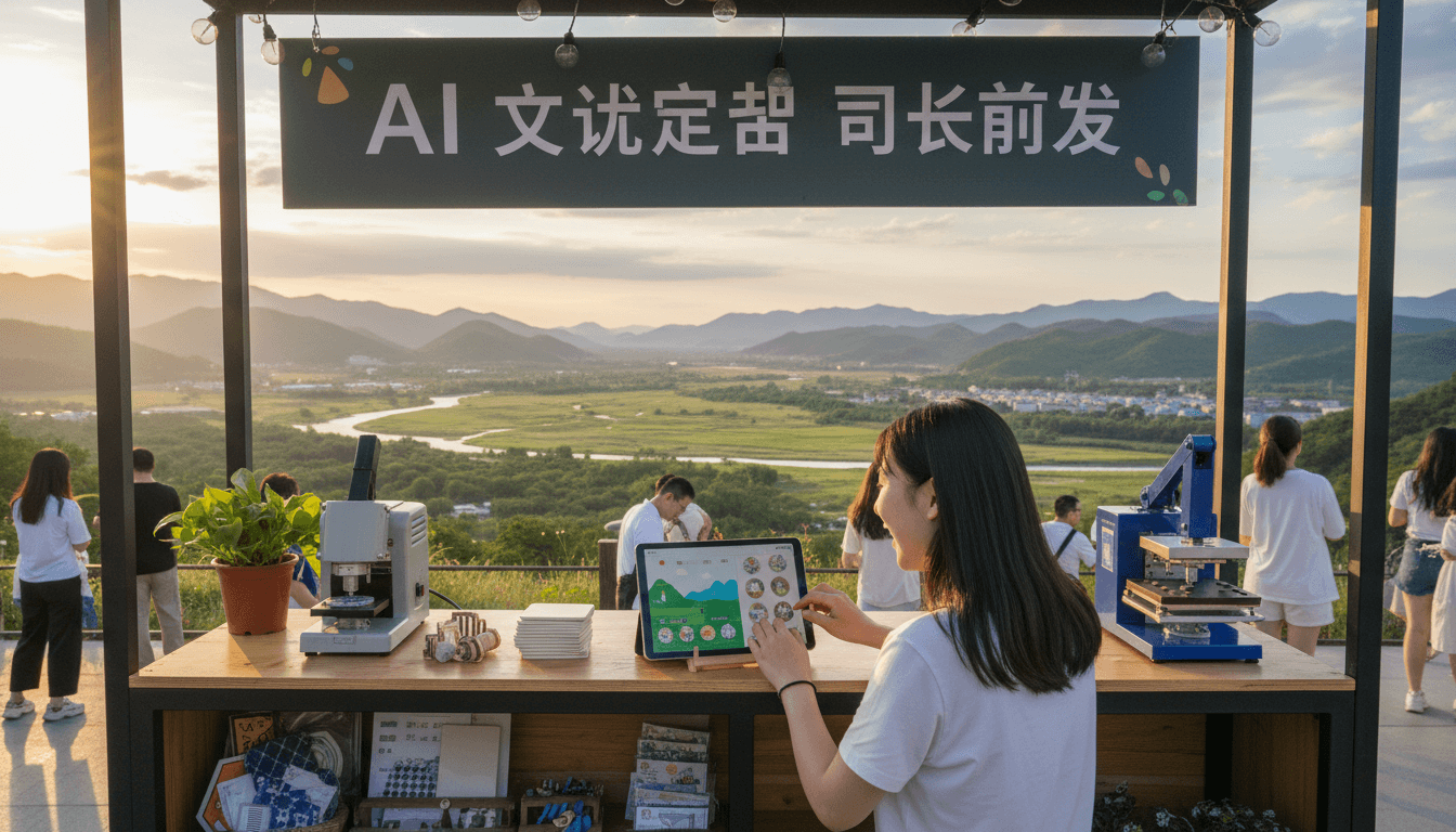 景区摆摊新玩法：AI文创定制如何让游客带走独特记忆