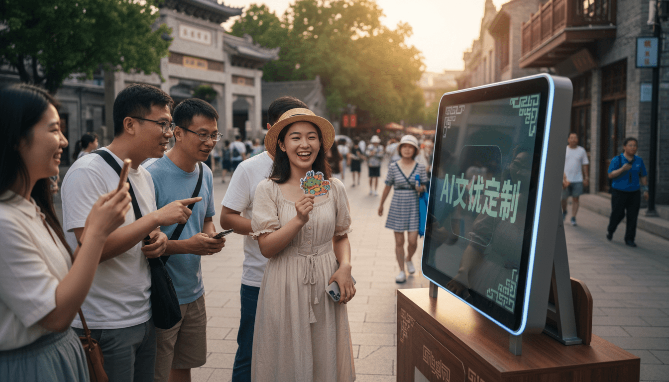 爱定智AI文创定制设备落地多个景区，助力文旅二消升级