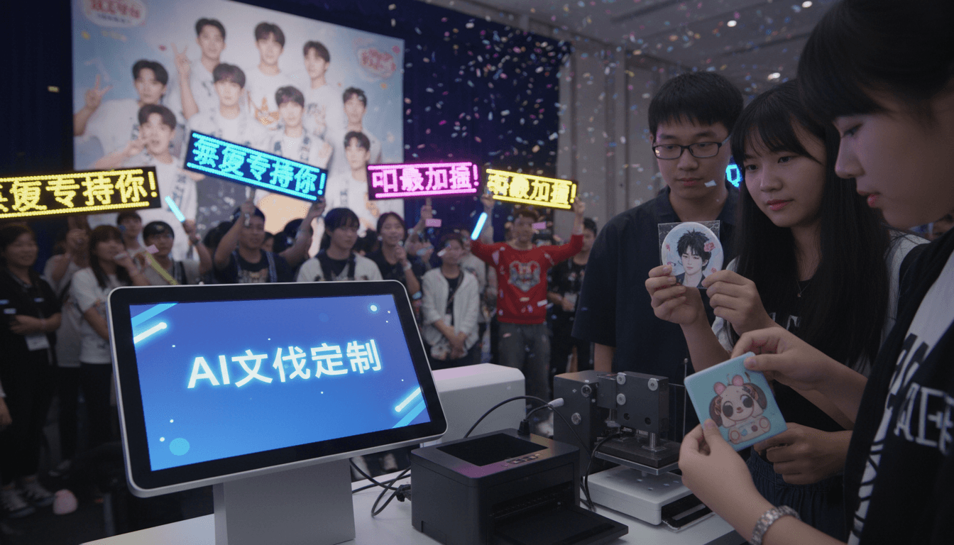 爱定智AI文创定制助力粉丝见面会，即时制作应援周边成新趋势