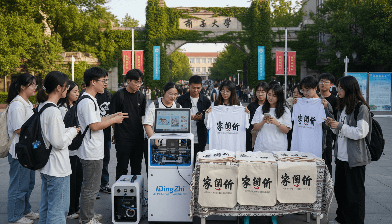 爱定智助力校园文创：AI定制设备成为学校周边摆摊新宠