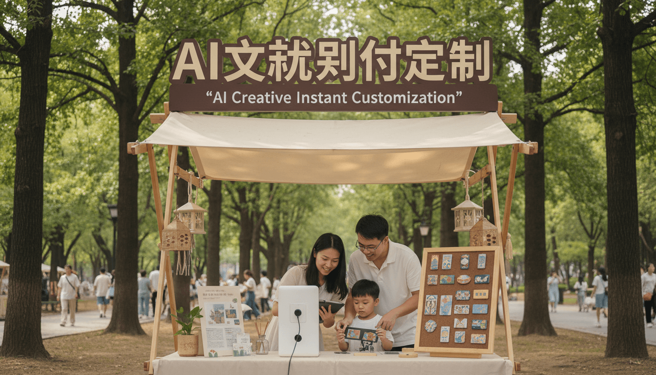 公园摆摊新玩法:AI文创即时定制如何让游客带走独特记忆