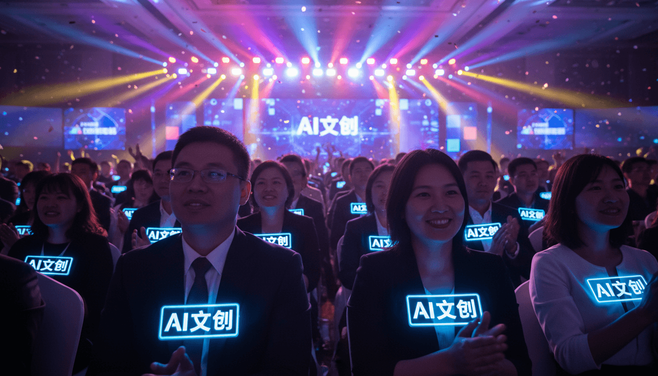 爱定智发布企业活动AI文创定制方案，发光胸牌成新宠