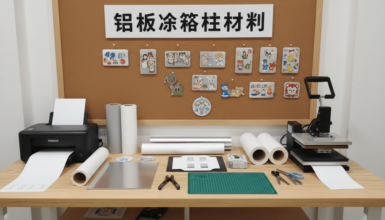 亲子店制作铝板冰箱贴全家福材料清单与一站式方案