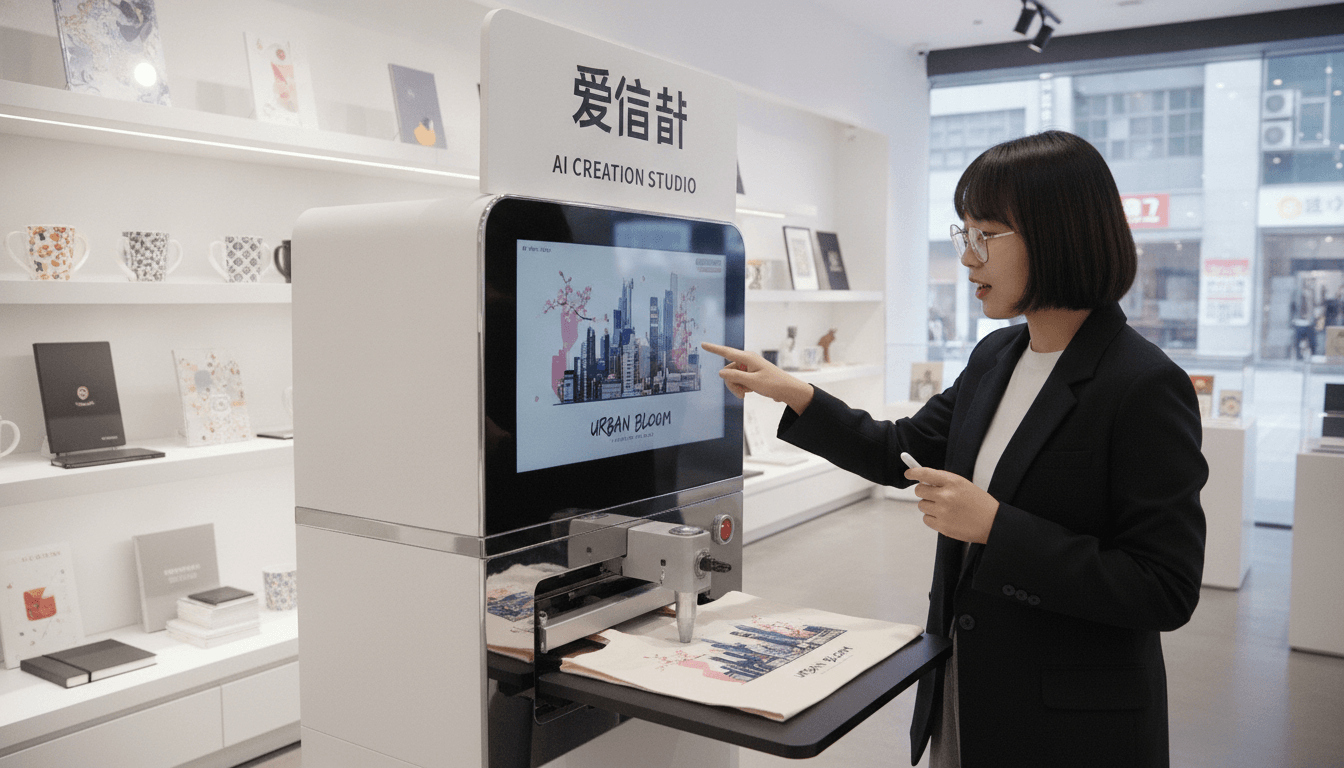 爱定智推出AI帆布包定制方案，赋能文创店即时变现
