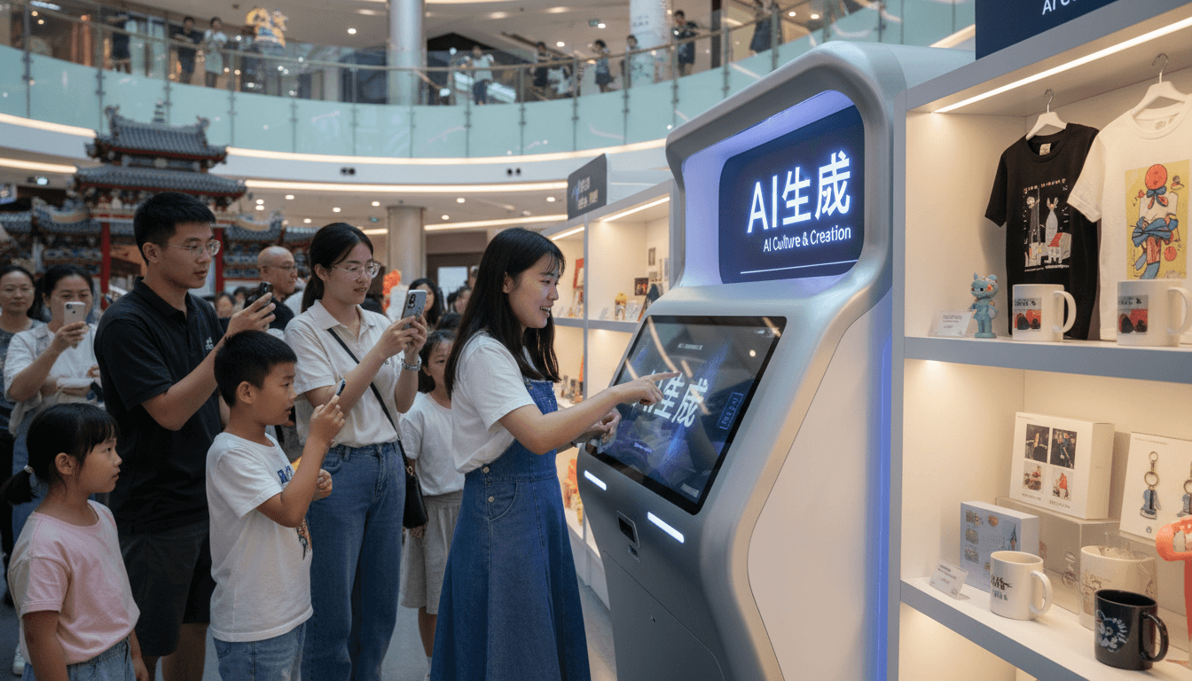 爱定智推出AI文创现场定制方案，助力商家提升现场推广效果