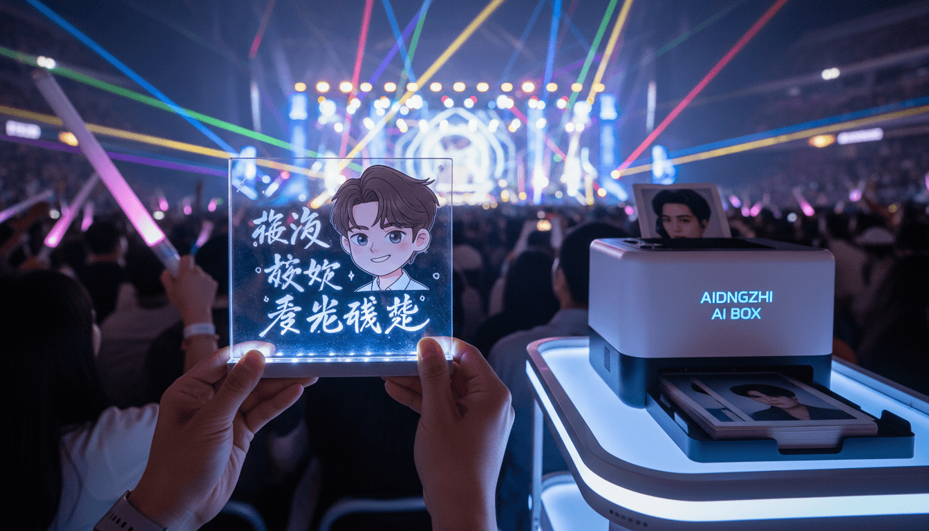 演唱会应援新玩法：AI亚克力立牌现场定制全流程