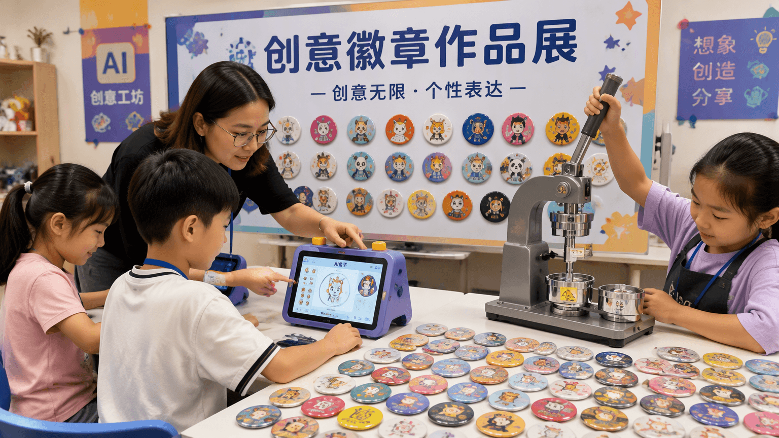 培训机构AI文创课程如何改进:从AI徽章定制到项目式学习