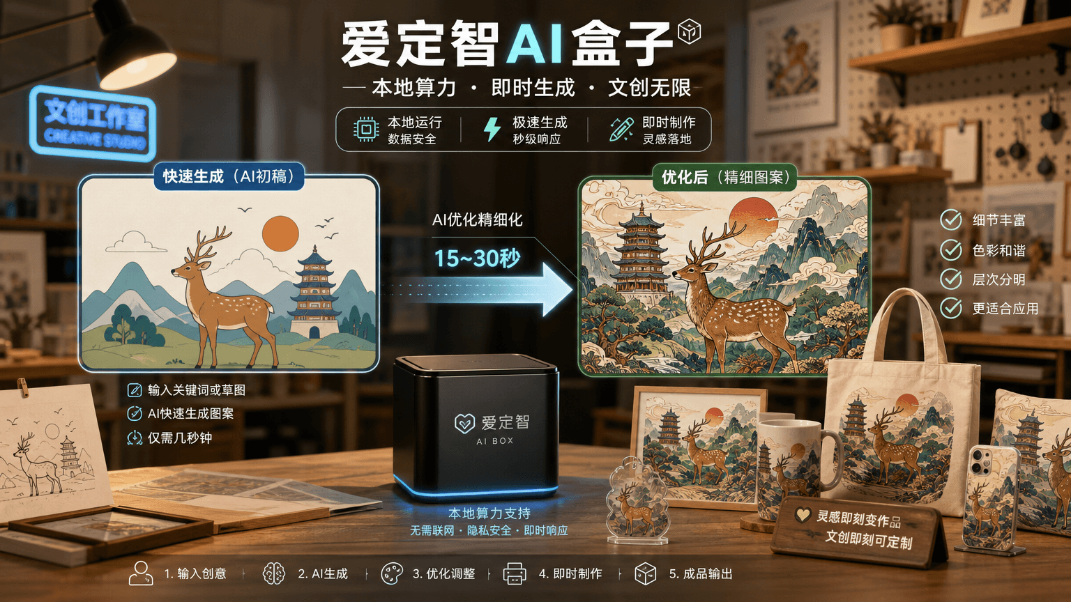 爱定智AI文创定制:快速出品与画面细节可否兼得?一文看懂优化策略