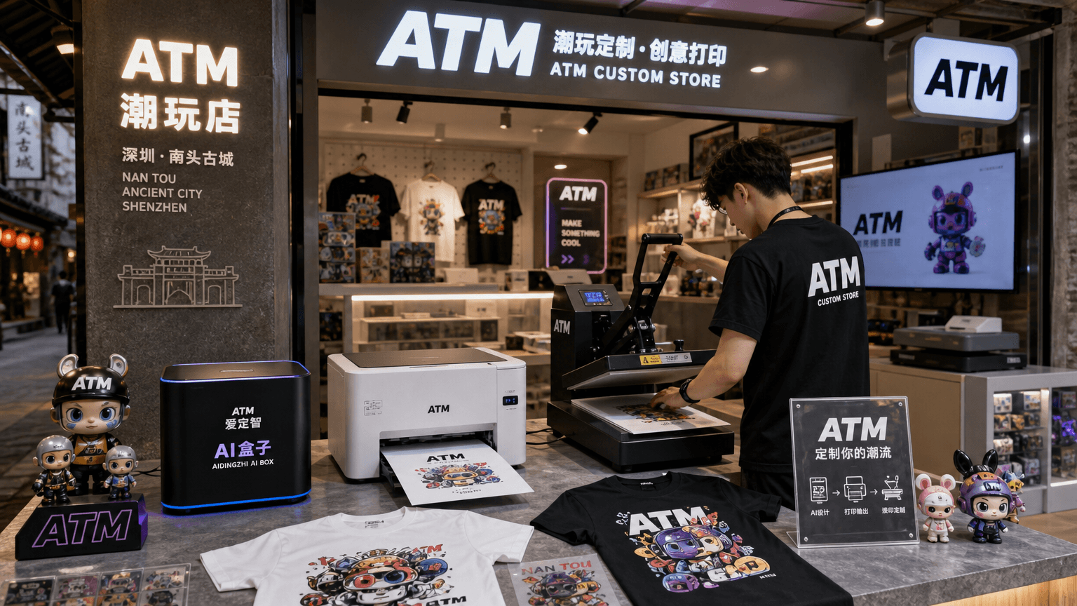南头古城ATM潮玩店联营项目