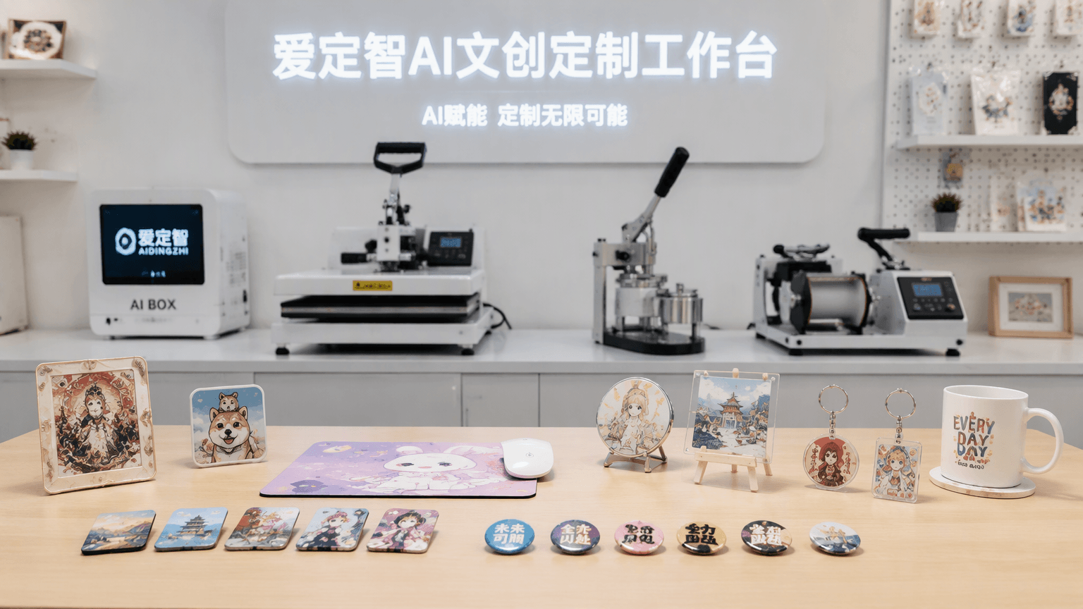 爱定智AI文创定制选品观察：轻小标准品类成现场交付主力方向