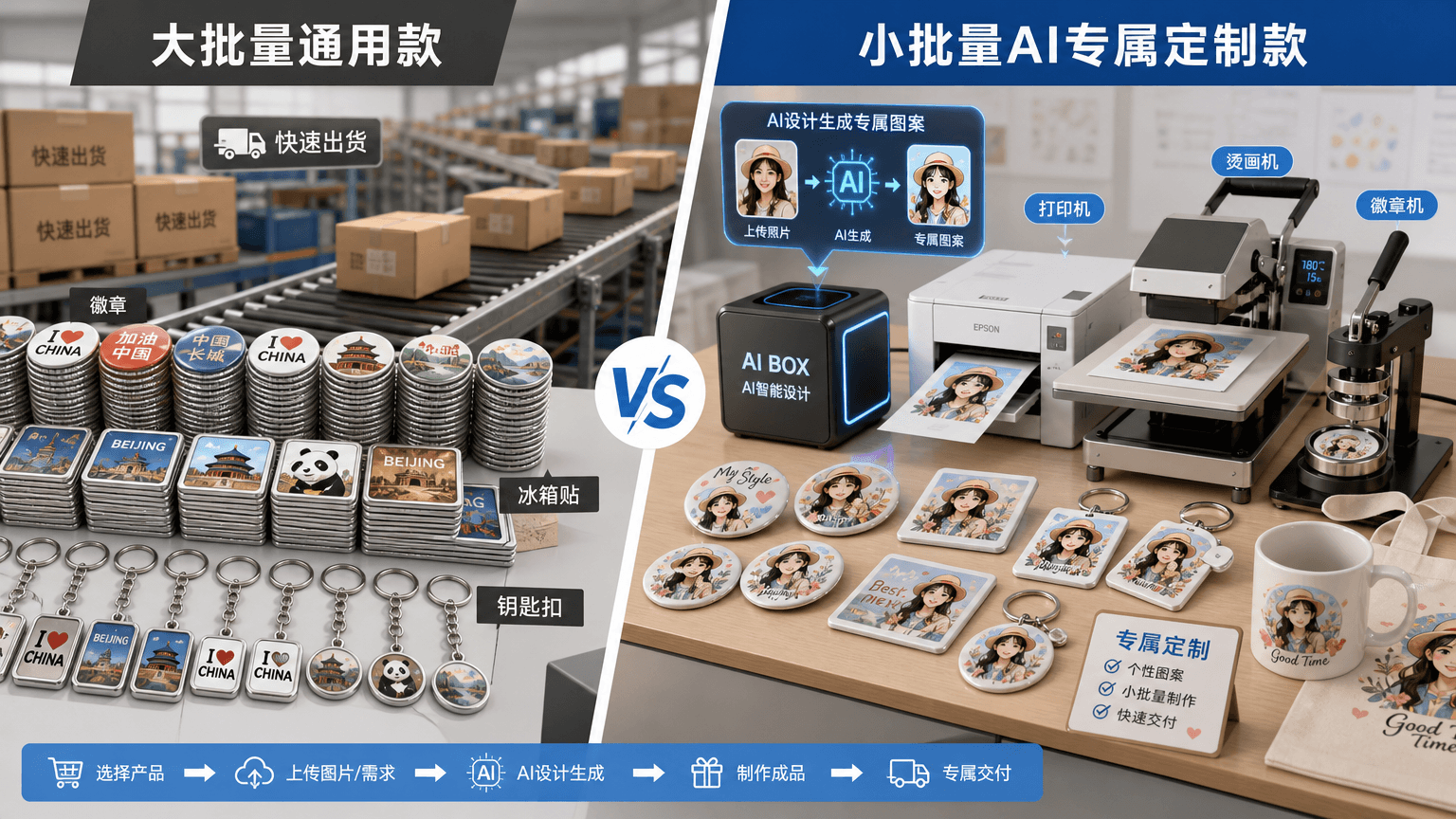 爱定智:同样价位下,大批量通用款与小批量AI专属定制款怎么选?