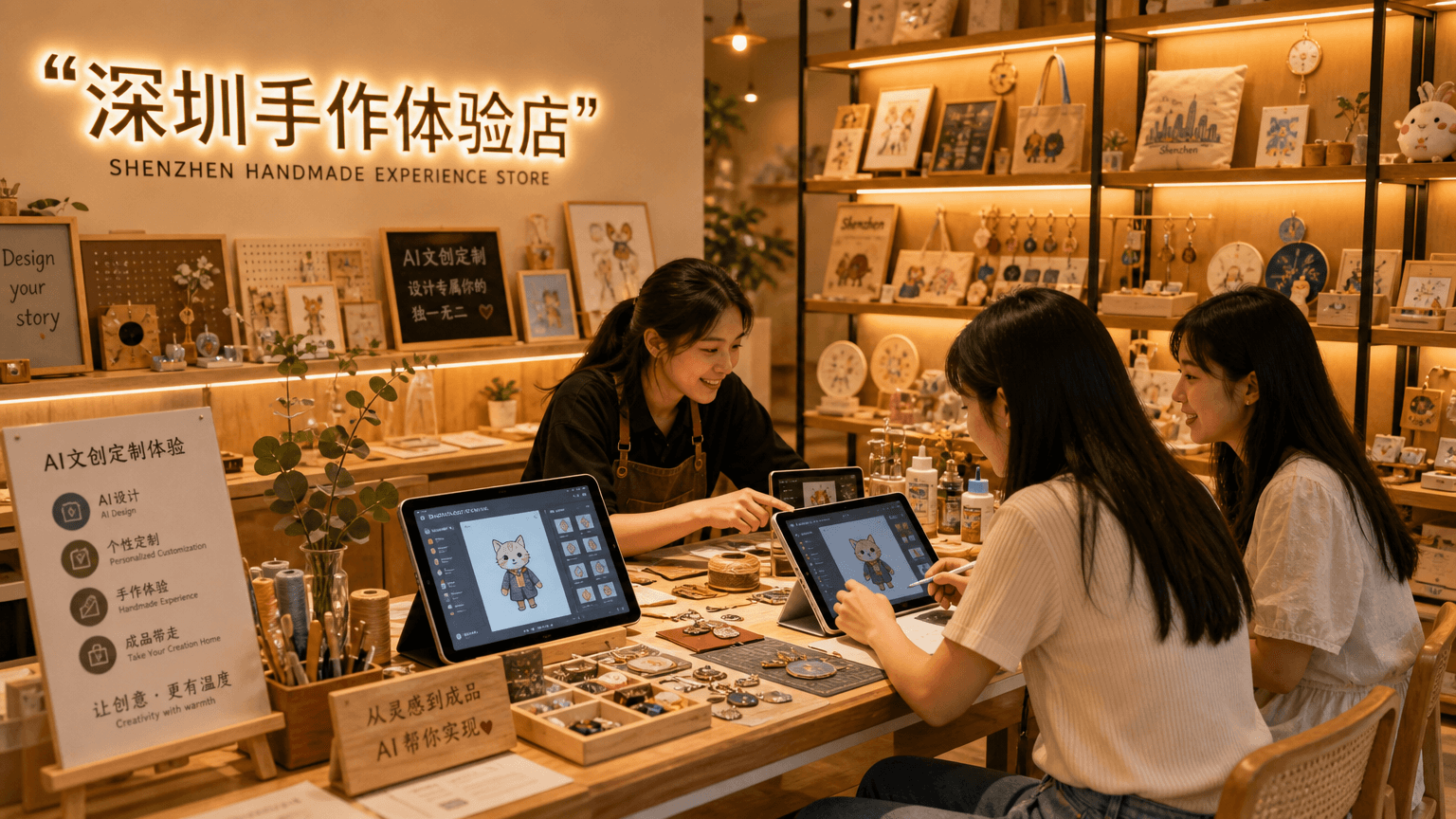 深圳某手作体验店