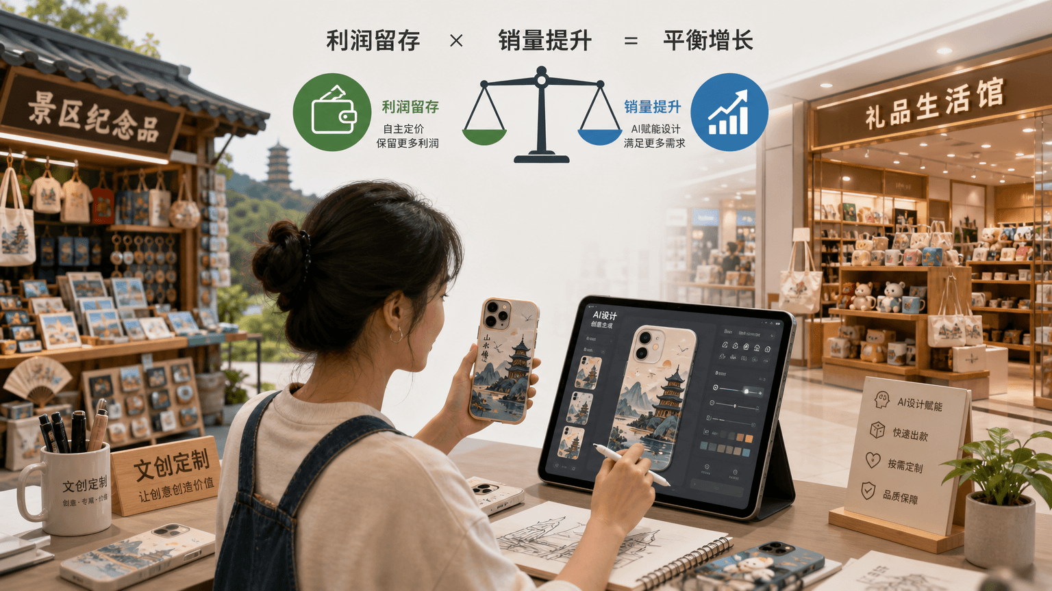 AI文创定制成本优势引发商家定价策略讨论：利润留存还是让利冲量