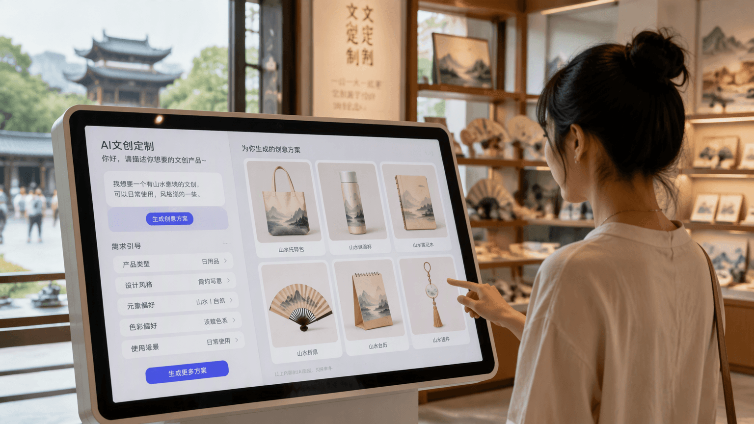 AI文创定制行业观察：模糊个性化需求成常态，引导式提示词提升用户体验